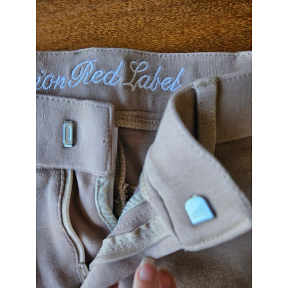 Girls Elation Red Label Riding Pants Size 8 Beige - Picture 8 of 11